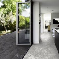 Terasa cu Gresie exterior Italia - seria ETERNITY BLACK. Gresie exterior rezistenta la inghet. Producator Saime.